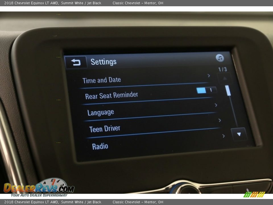 2018 Chevrolet Equinox LT AWD Summit White / Jet Black Photo #11