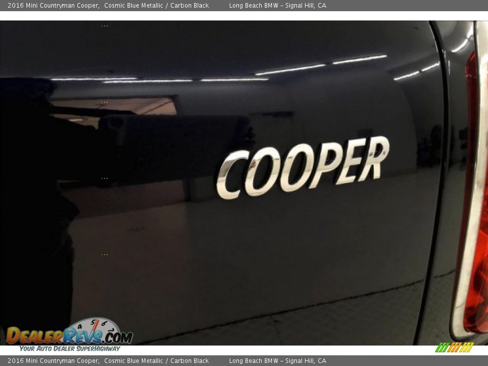 2016 Mini Countryman Cooper Cosmic Blue Metallic / Carbon Black Photo #7
