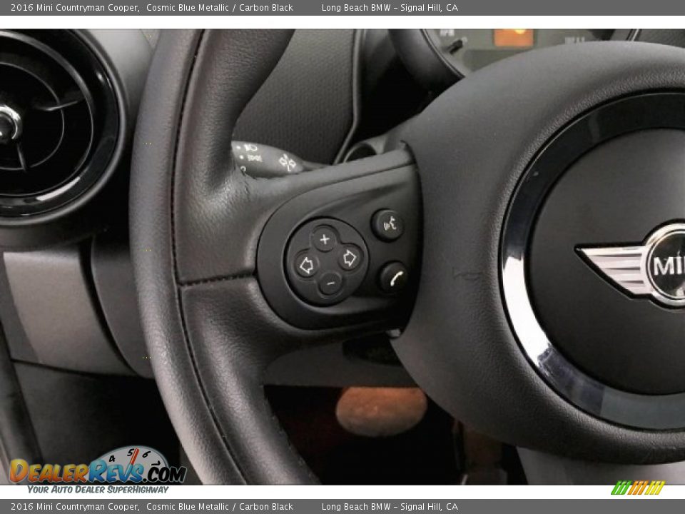 2016 Mini Countryman Cooper Cosmic Blue Metallic / Carbon Black Photo #13