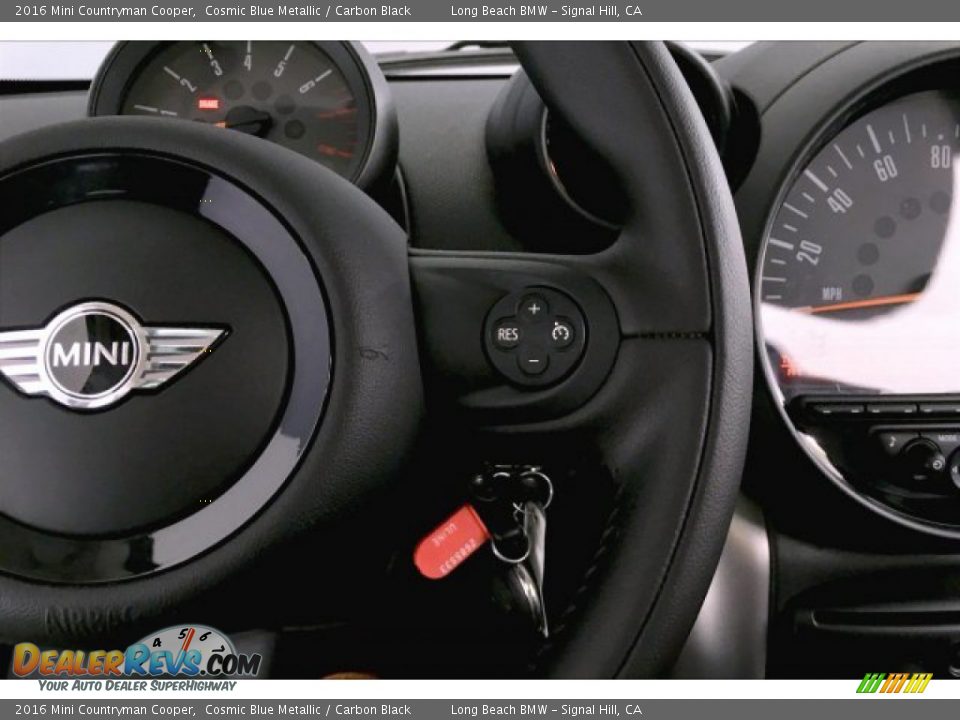 2016 Mini Countryman Cooper Cosmic Blue Metallic / Carbon Black Photo #14