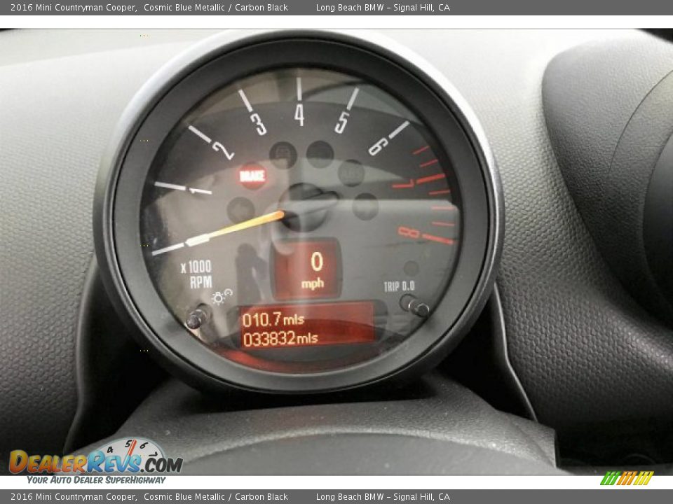 2016 Mini Countryman Cooper Cosmic Blue Metallic / Carbon Black Photo #15