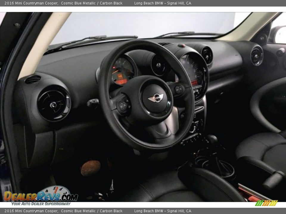 2016 Mini Countryman Cooper Cosmic Blue Metallic / Carbon Black Photo #16