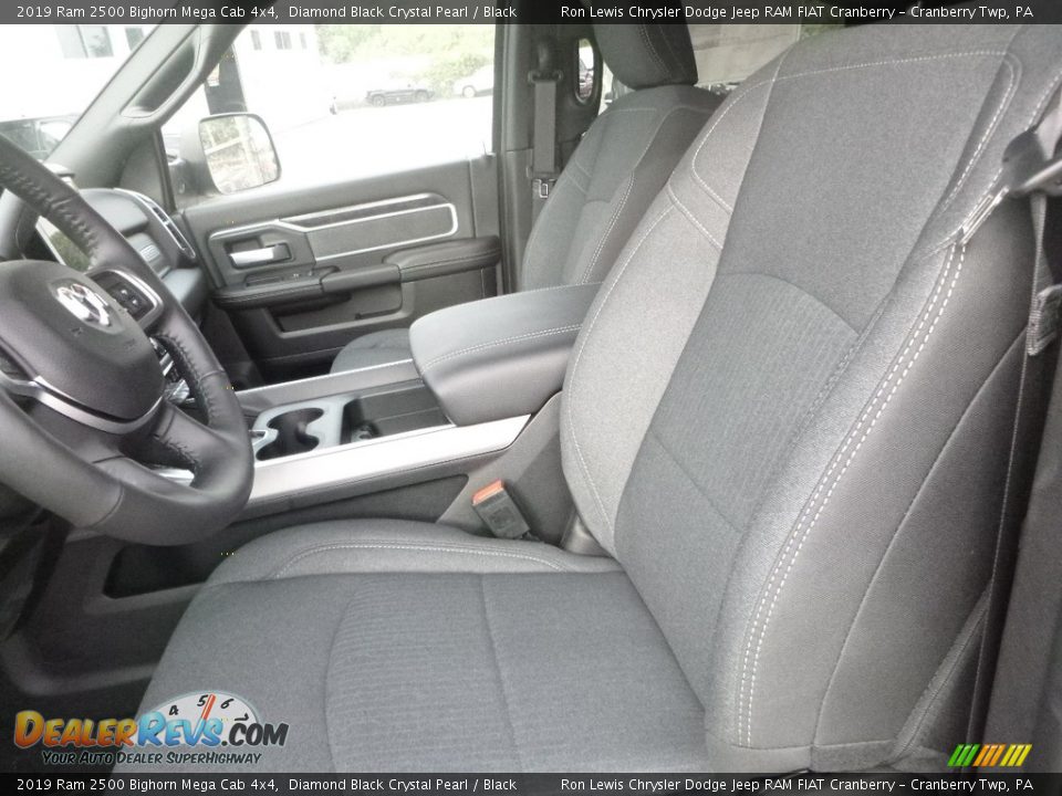 2019 Ram 2500 Bighorn Mega Cab 4x4 Diamond Black Crystal Pearl / Black Photo #14