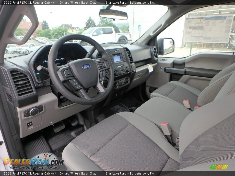 Earth Gray Interior - 2019 Ford F150 XL Regular Cab 4x4 Photo #12