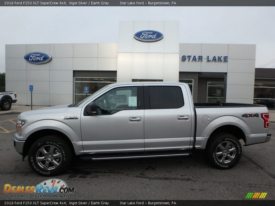 2019 Ford F150 XLT SuperCrew 4x4 Ingot Silver / Earth Gray Photo #1