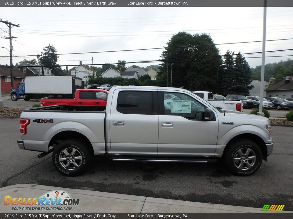 2019 Ford F150 XLT SuperCrew 4x4 Ingot Silver / Earth Gray Photo #4