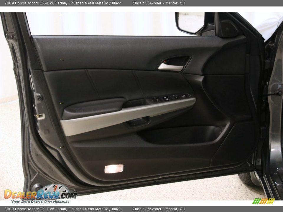 2009 Honda Accord EX-L V6 Sedan Polished Metal Metallic / Black Photo #4