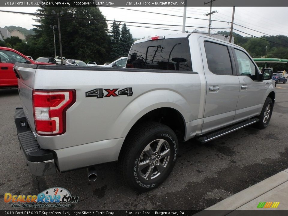 2019 Ford F150 XLT SuperCrew 4x4 Ingot Silver / Earth Gray Photo #5