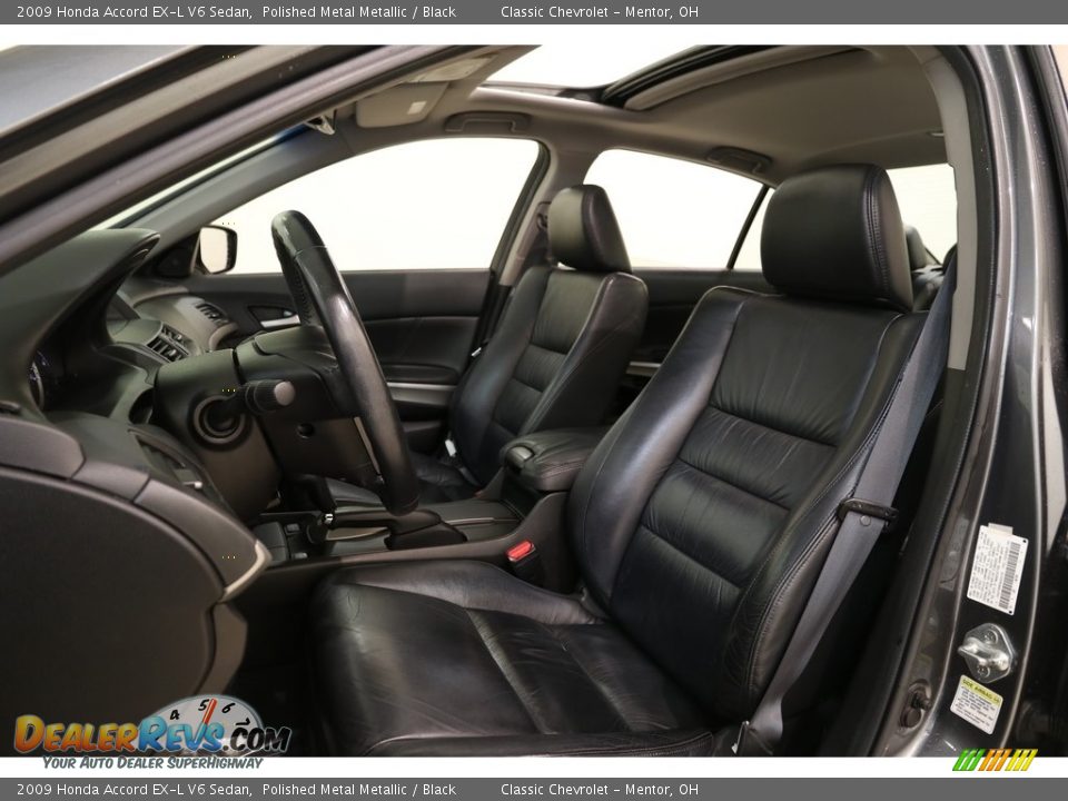 2009 Honda Accord EX-L V6 Sedan Polished Metal Metallic / Black Photo #5