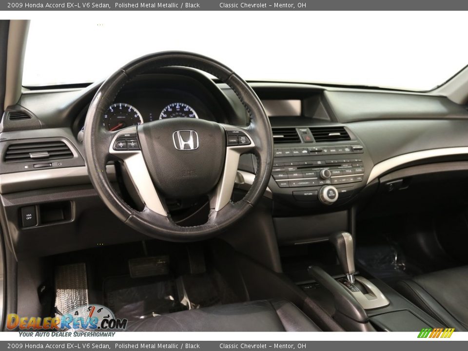 2009 Honda Accord EX-L V6 Sedan Polished Metal Metallic / Black Photo #6