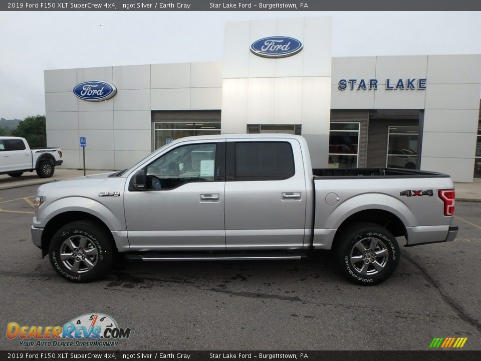 2019 Ford F150 XLT SuperCrew 4x4 Ingot Silver / Earth Gray Photo #8