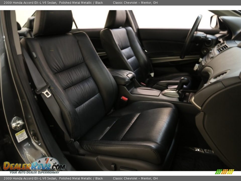 2009 Honda Accord EX-L V6 Sedan Polished Metal Metallic / Black Photo #14