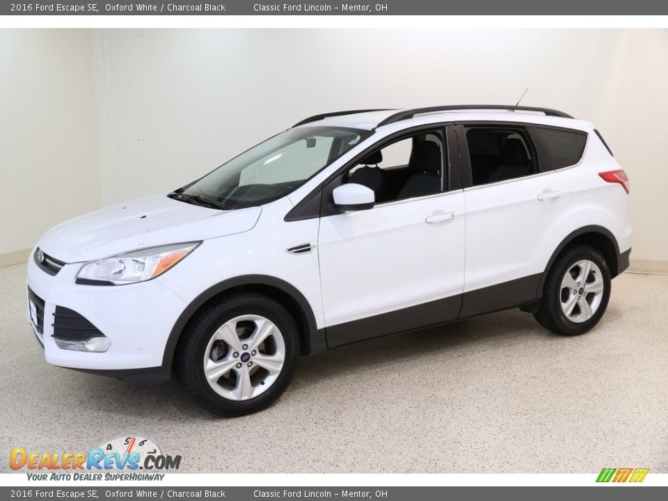 2016 Ford Escape SE Oxford White / Charcoal Black Photo #3