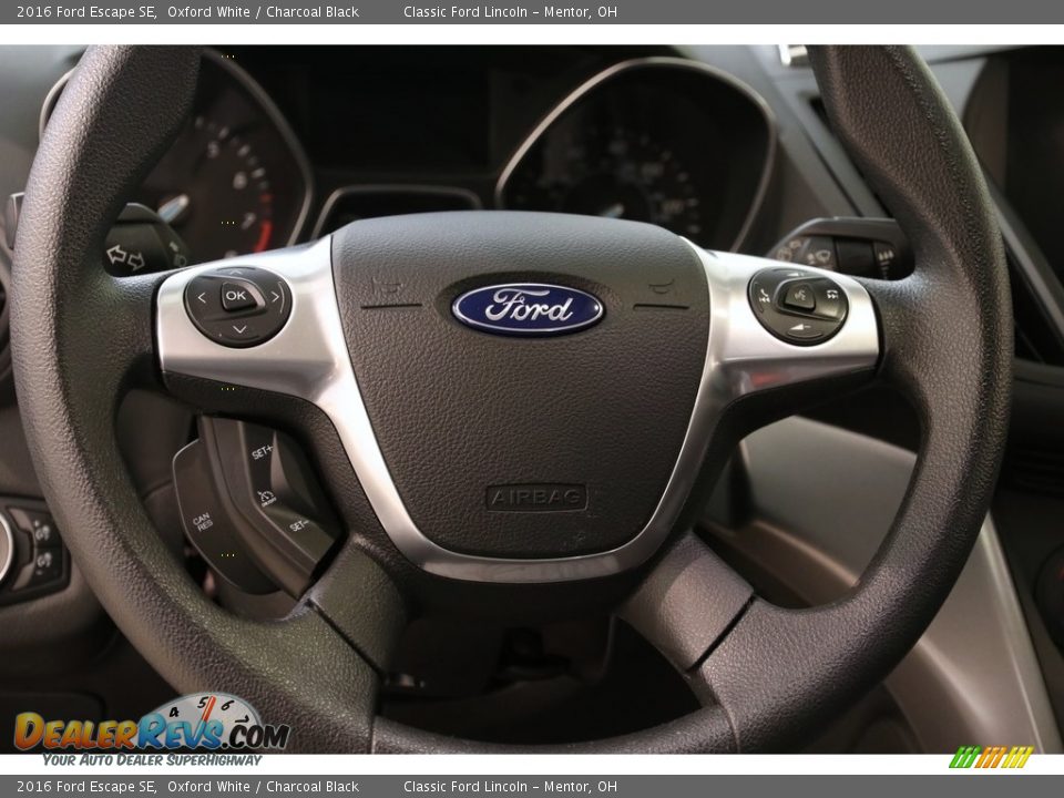 2016 Ford Escape SE Oxford White / Charcoal Black Photo #7