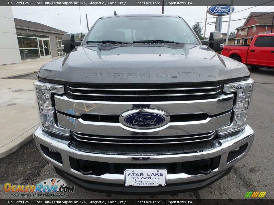 2019 Ford F250 Super Duty Lariat SuperCab 4x4 Magnetic / Earth Gray Photo #2