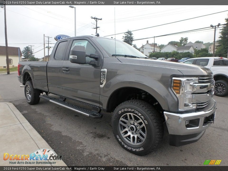 2019 Ford F250 Super Duty Lariat SuperCab 4x4 Magnetic / Earth Gray Photo #3