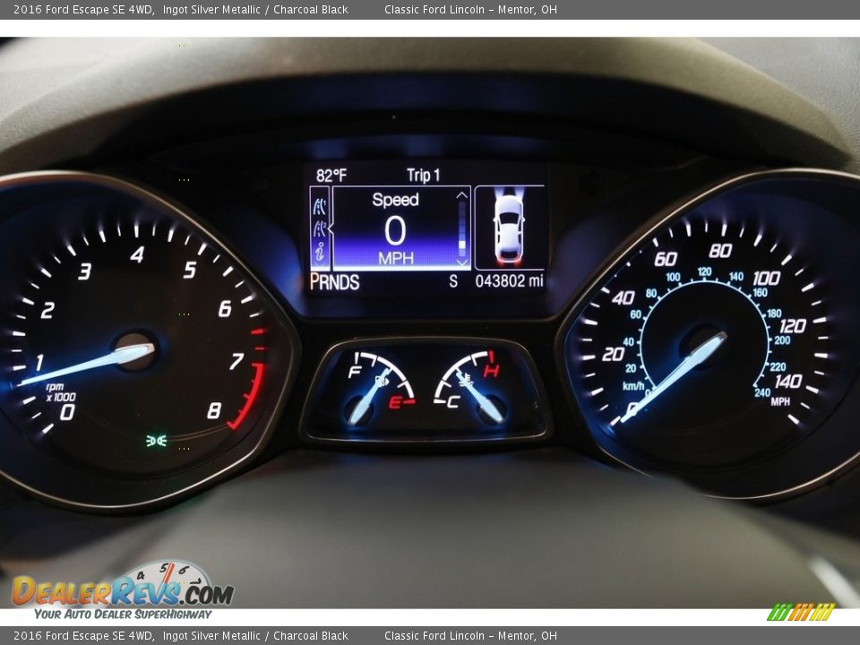 2016 Ford Escape SE 4WD Ingot Silver Metallic / Charcoal Black Photo #8