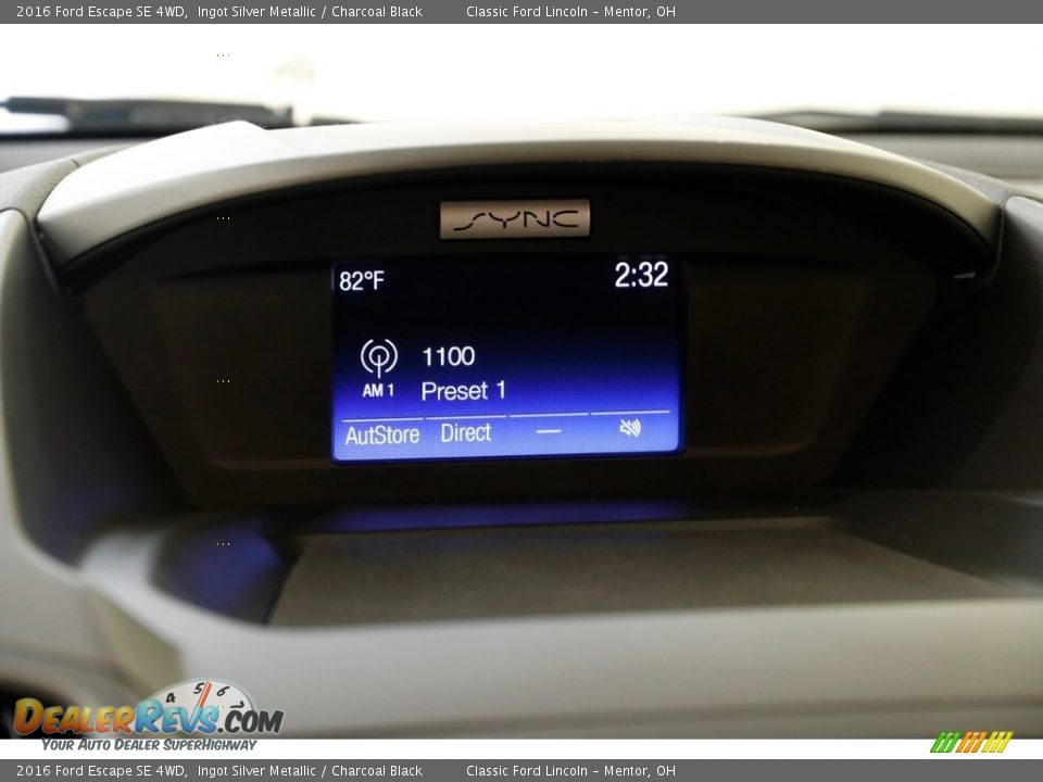 2016 Ford Escape SE 4WD Ingot Silver Metallic / Charcoal Black Photo #10