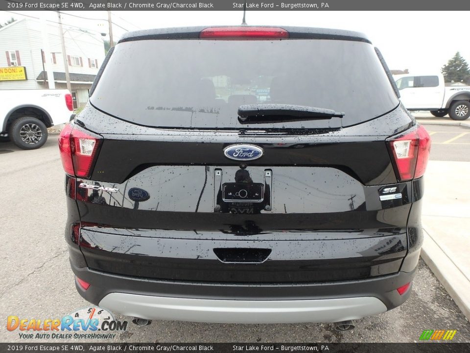 2019 Ford Escape SE 4WD Agate Black / Chromite Gray/Charcoal Black Photo #6