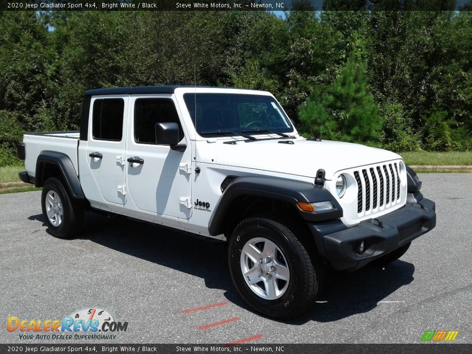 2020 Jeep Gladiator Sport 4x4 Bright White / Black Photo #4