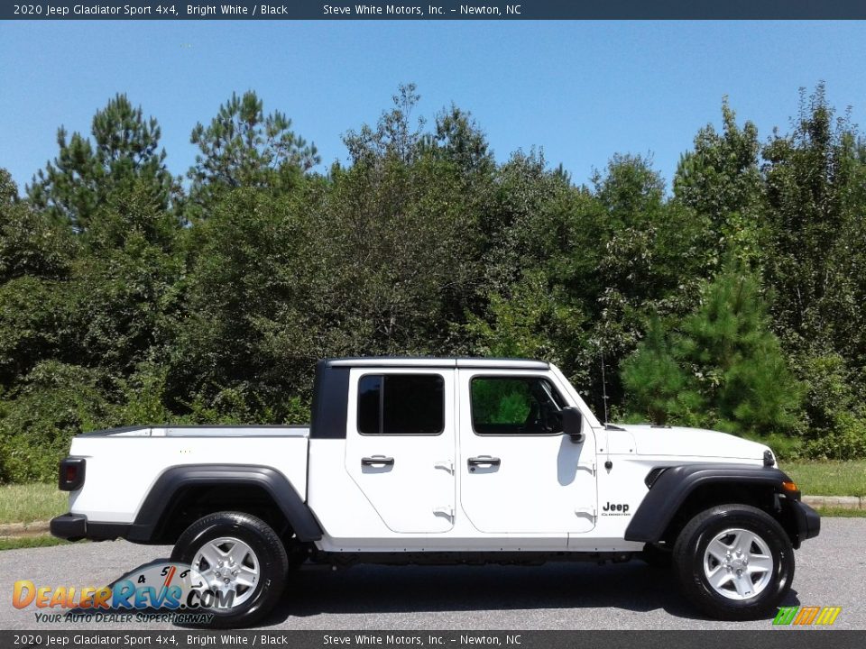 2020 Jeep Gladiator Sport 4x4 Bright White / Black Photo #5