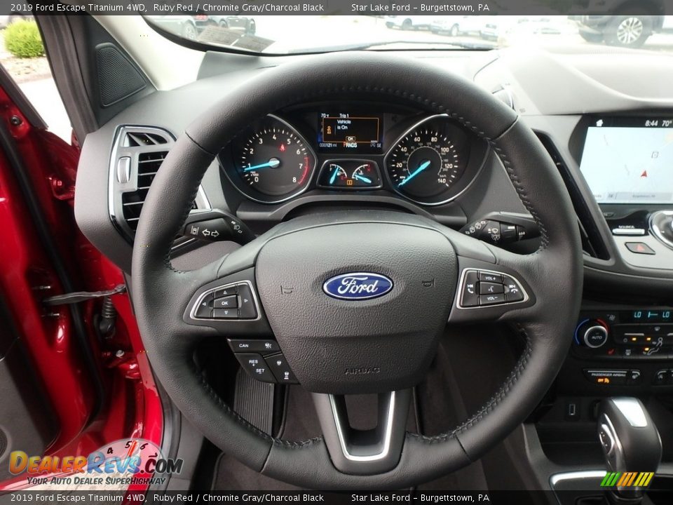 2019 Ford Escape Titanium 4WD Ruby Red / Chromite Gray/Charcoal Black Photo #17