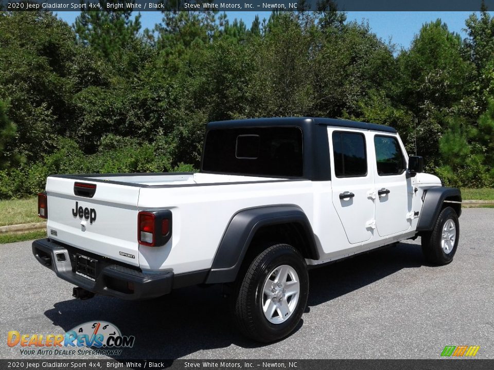 2020 Jeep Gladiator Sport 4x4 Bright White / Black Photo #6