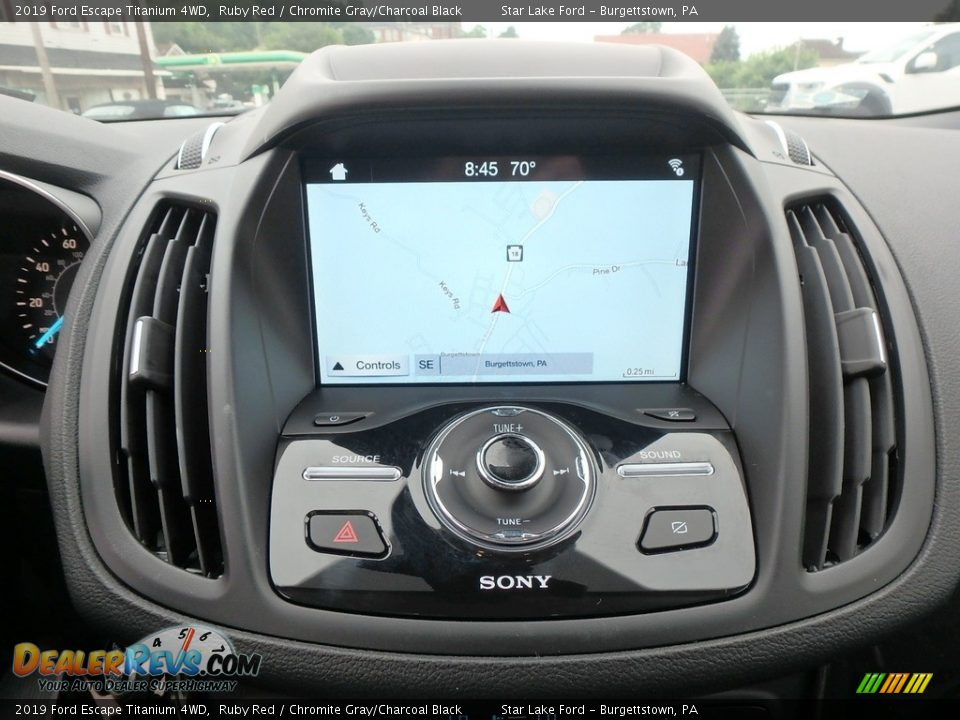 2019 Ford Escape Titanium 4WD Ruby Red / Chromite Gray/Charcoal Black Photo #19