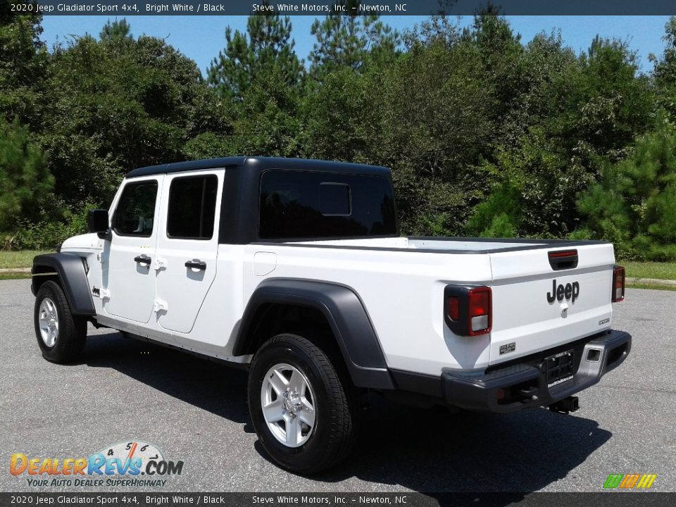 2020 Jeep Gladiator Sport 4x4 Bright White / Black Photo #8