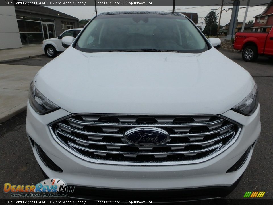 2019 Ford Edge SEL AWD Oxford White / Ebony Photo #2