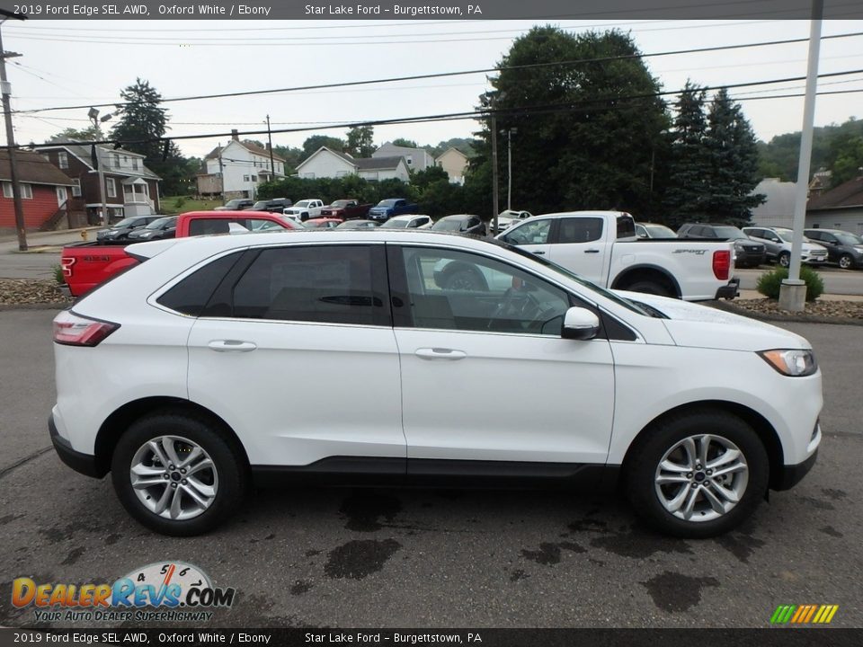 2019 Ford Edge SEL AWD Oxford White / Ebony Photo #4