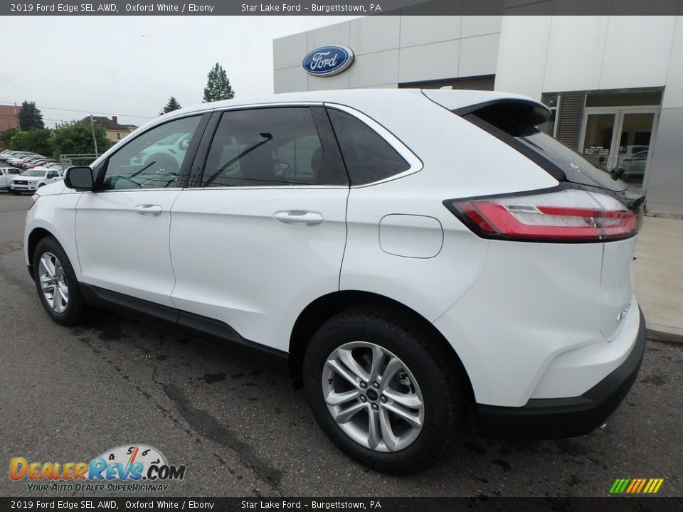 2019 Ford Edge SEL AWD Oxford White / Ebony Photo #8