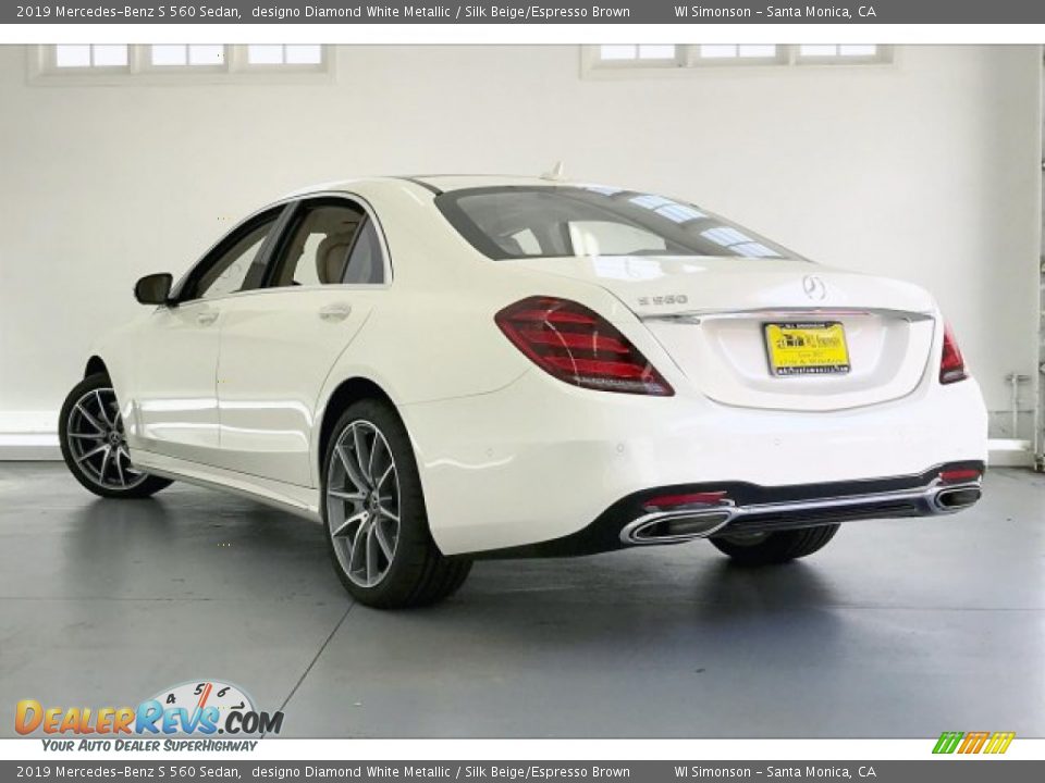 2019 Mercedes-Benz S 560 Sedan designo Diamond White Metallic / Silk Beige/Espresso Brown Photo #2