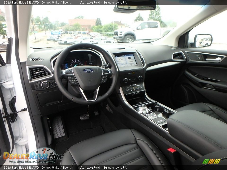 2019 Ford Edge SEL AWD Oxford White / Ebony Photo #15