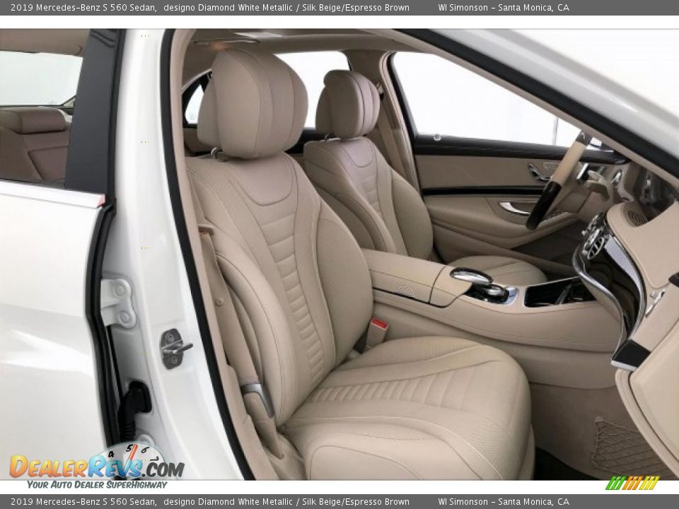 2019 Mercedes-Benz S 560 Sedan designo Diamond White Metallic / Silk Beige/Espresso Brown Photo #5