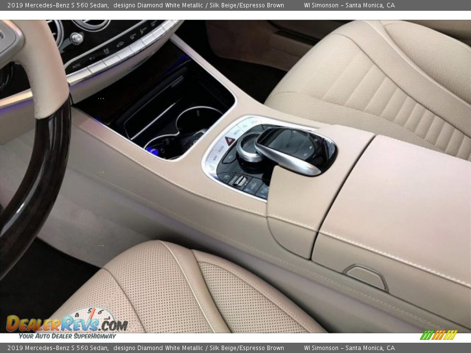 2019 Mercedes-Benz S 560 Sedan designo Diamond White Metallic / Silk Beige/Espresso Brown Photo #7