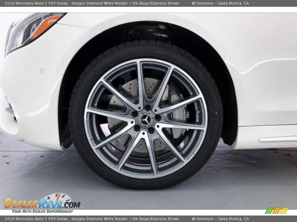 2019 Mercedes-Benz S 560 Sedan designo Diamond White Metallic / Silk Beige/Espresso Brown Photo #9