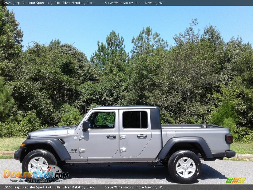 2020 Jeep Gladiator Sport 4x4 Billet Silver Metallic / Black Photo #1