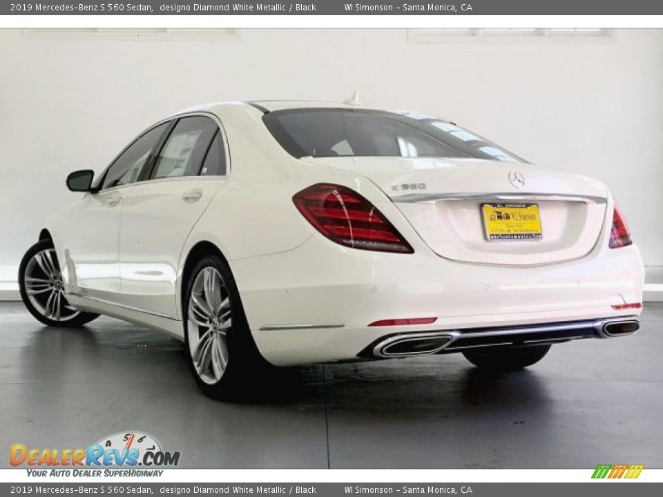 2019 Mercedes-Benz S 560 Sedan designo Diamond White Metallic / Black Photo #2