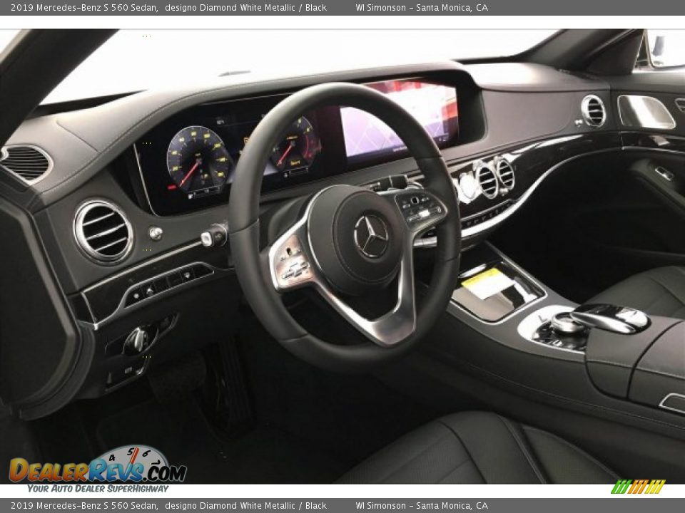 2019 Mercedes-Benz S 560 Sedan designo Diamond White Metallic / Black Photo #4