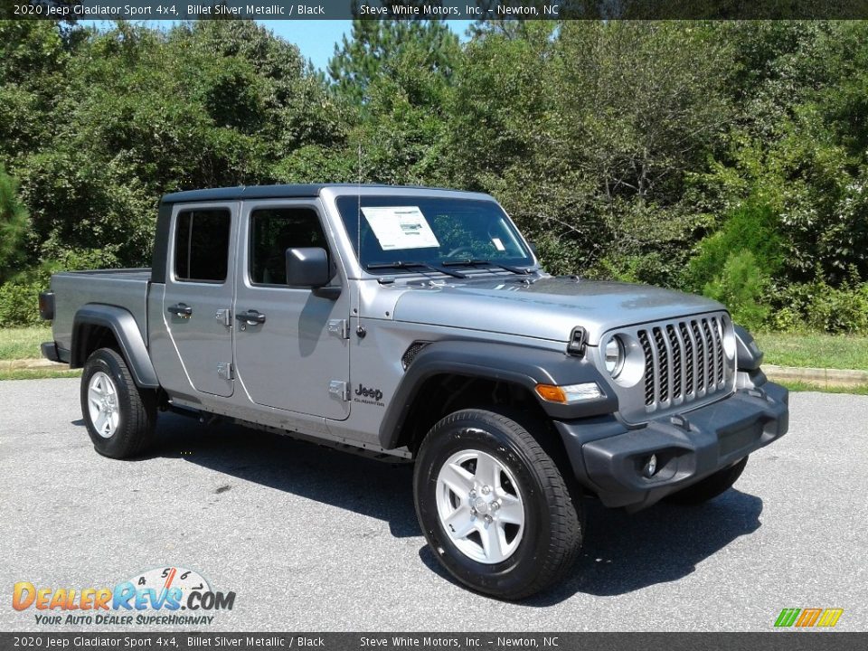 2020 Jeep Gladiator Sport 4x4 Billet Silver Metallic / Black Photo #4