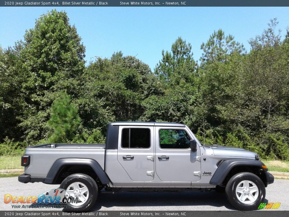 2020 Jeep Gladiator Sport 4x4 Billet Silver Metallic / Black Photo #5