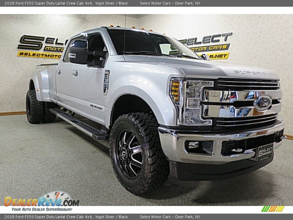 2018 Ford F350 Super Duty Lariat Crew Cab 4x4 Ingot Silver / Black Photo #3