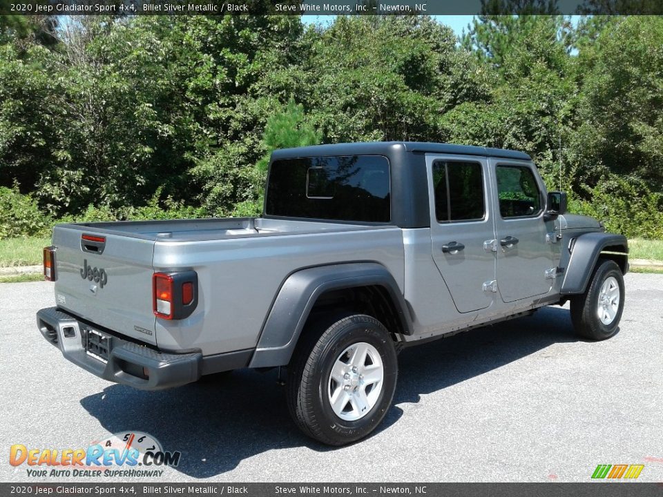 2020 Jeep Gladiator Sport 4x4 Billet Silver Metallic / Black Photo #6