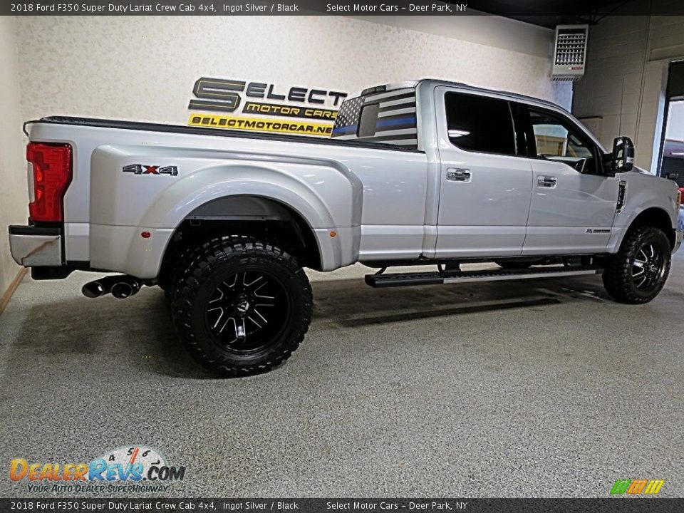 2018 Ford F350 Super Duty Lariat Crew Cab 4x4 Ingot Silver / Black Photo #5