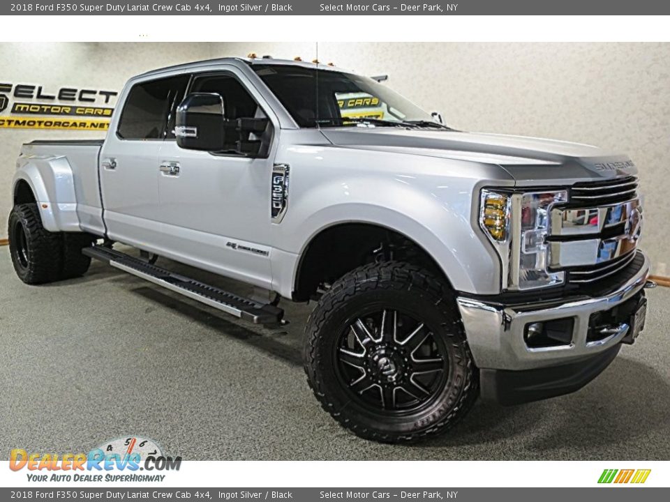 2018 Ford F350 Super Duty Lariat Crew Cab 4x4 Ingot Silver / Black Photo #10