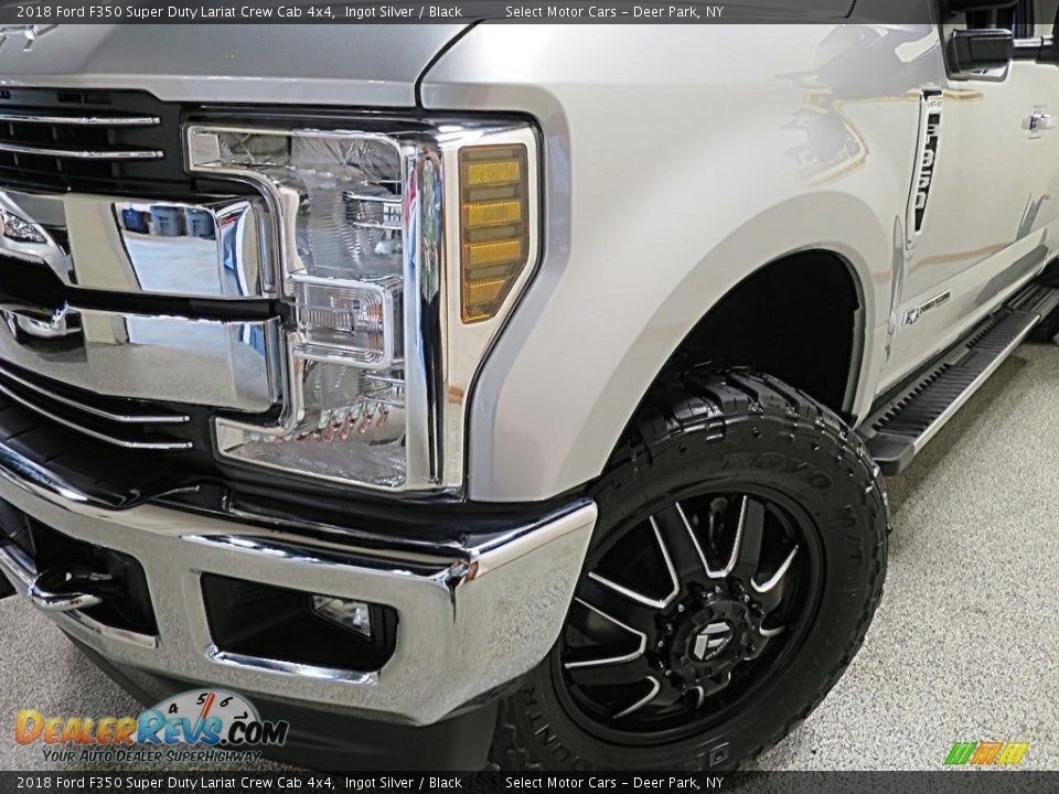 2018 Ford F350 Super Duty Lariat Crew Cab 4x4 Ingot Silver / Black Photo #11