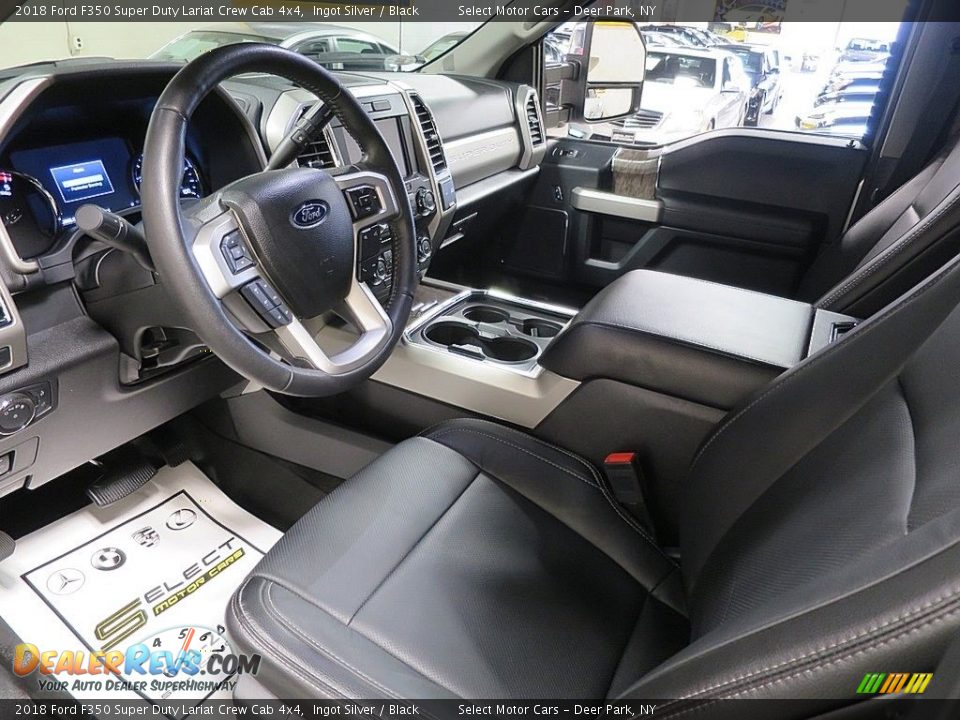 2018 Ford F350 Super Duty Lariat Crew Cab 4x4 Ingot Silver / Black Photo #15