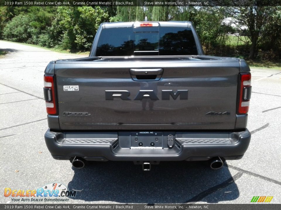 2019 Ram 1500 Rebel Crew Cab 4x4 Granite Crystal Metallic / Black/Red Photo #7