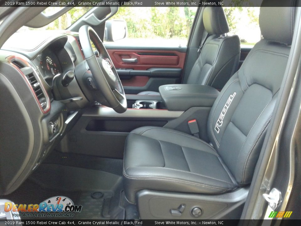 2019 Ram 1500 Rebel Crew Cab 4x4 Granite Crystal Metallic / Black/Red Photo #10